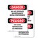 Signmission Do Not Operate Maintenance Bilingual Danger Sign, Vinyl Decal, 7in W x 10in L, 2PK OS-2PACK-DS-D-710-VS-1154 - alternate 1